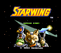Starwing (Germany) Title Screen